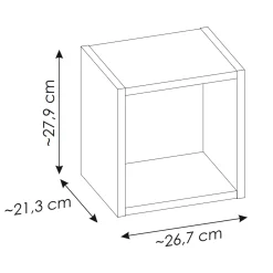 Pensile cubo 27x28h cm beige Corallo