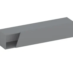 Pensile orizzontale 138x29h cm 1 anta tagliata soggiorno grigio scuro Sunset
