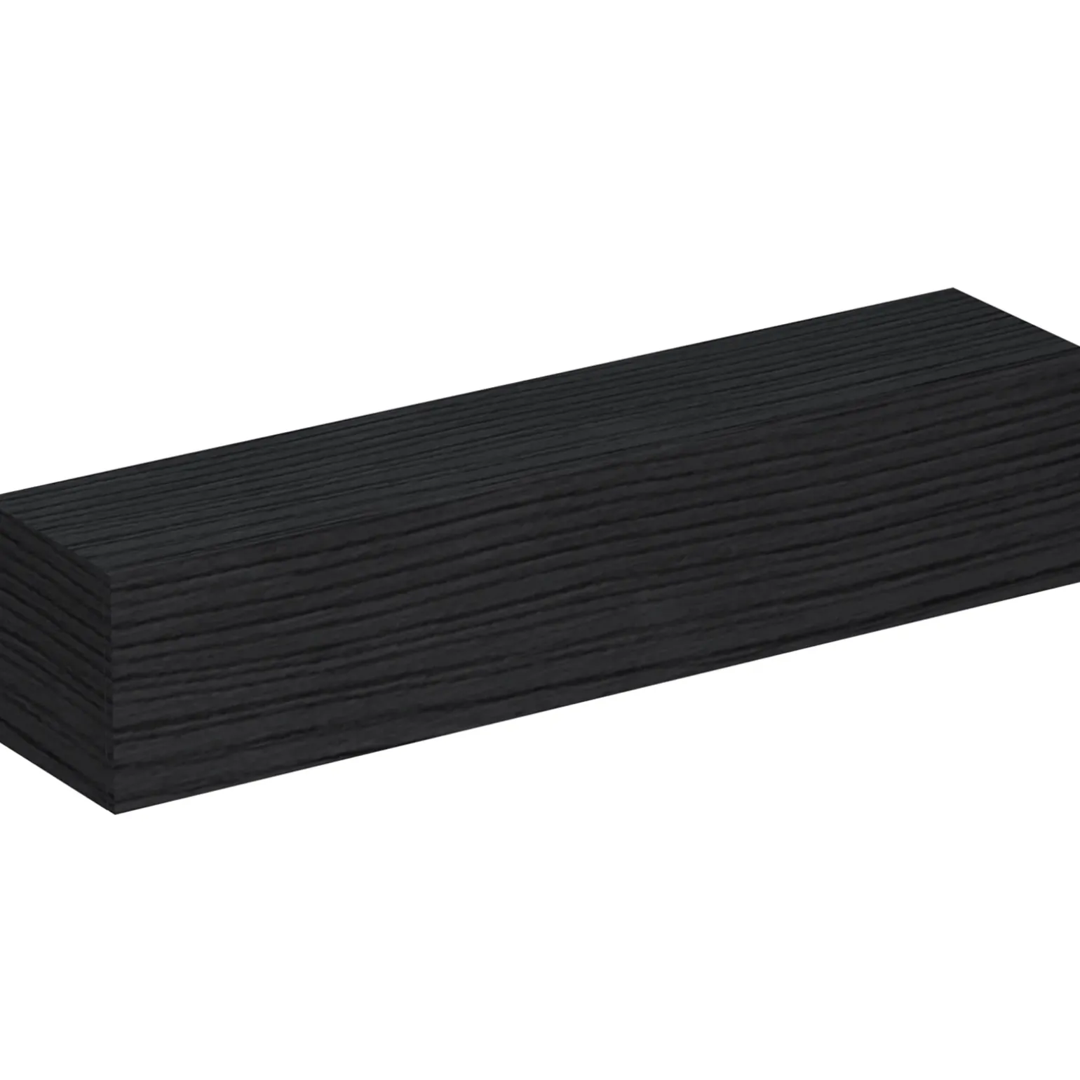 Pensile orizzontale 138x29h cm 1 anta reversibile moderno nero frassinato Sunset