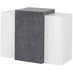 Pensile 90x66h cm moderno salotto bianco ossido Milos Gihome®