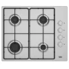 Piano cottura 4 fuochi ad incasso 60cm acciaio inox Beko