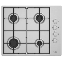Piano cottura 4 fuochi ad incasso 60cm acciaio inox Beko