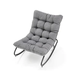 Poltrona relax tessuto grigio Serenita