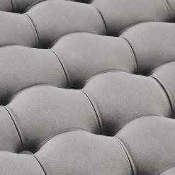 Pouf contenitore moderno grigio Maximilien