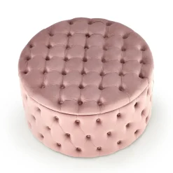 Pouf contenitore moderno rosa Maximilien