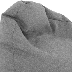 Pouf poltrona sacco in poliestere grigio Silent