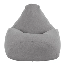 Pouf poltrona sacco in poliestere grigio Harmony
