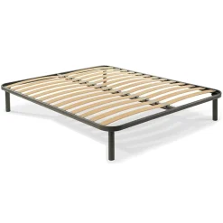 Rete 160x200cm ortopedica a doghe matrimoniale legno metallo Venice