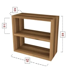Scaffale da cucina 44x40h cm moderno noce Grecia