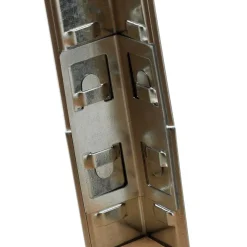 Scaffale in metallo 4 ripiani 80x160cm grigio legno Simba