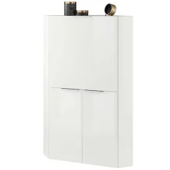 Scrivania a scomparsa 70x67cm angolare bianco lucido Pinko
