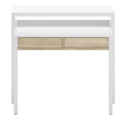 Scrivania 36/66cm ufficio moderna bianco opaco rovere Adam Gihome®