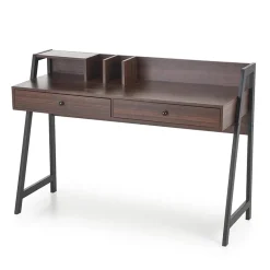 Scrivania consolle design moderno 128x87cm noce nero Fiordalisio