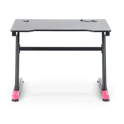 Scrivania gaming salvaspazio 100x60cm nero fucsia Agamennone
