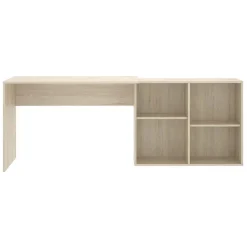 Scrivania ufficio angolare salvaspazio 121x96cm rovere Sunny