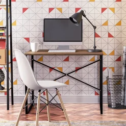 Scrivania ufficio salvaspazio 90x60cm noce nero Cassino