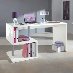 Scrivania ufficio 140x75cm bianco lucido ErgoDesk