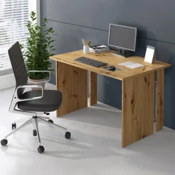 Scrivania ufficio 120x75cm moderna rovere Woody