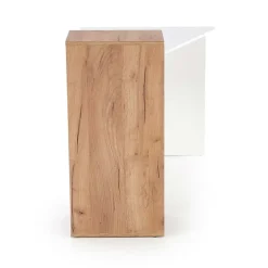 Scrivania ufficio 127x57cm rovere bianco lucido Aymon Gihome®