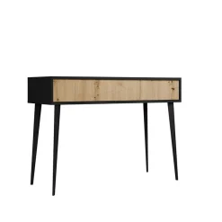 Scrivania 100x90cm consolle ingresso rovere nero Hans