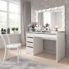 Scrivania 120x55cm moderna bianco opaco Eliana Gihome®