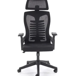 Sedia da gaming ergonomica con braccioli e ruote da ufficio nero Aristide