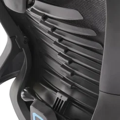 Sedia da gaming ergonomica con braccioli e ruote da ufficio nero Aristide