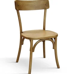 Sedia da pranzo classica in legno rovere naturale Curzio