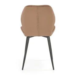 Sedia da pranzo in tessuto moderna beige nero Cotton