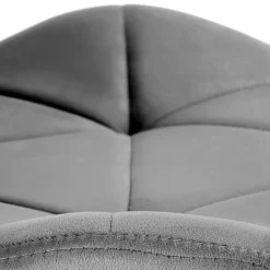 Sedia da pranzo in tessuto moderna grigio nero Cotton