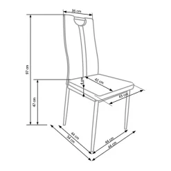 Sedia da pranzo moderna in ecopelle grigio con gambe in acciaio Ginevra Gihome®