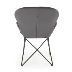 Sedia da sala moderna in tessuto grigio Farro