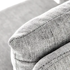 Sedia da ufficio con ruote in tessuto grigio chiaro Tadea