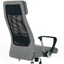 Sedia da ufficio design moderno in tessuto grigio Freemont