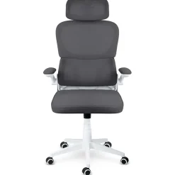 Sedia da ufficio design moderno con ruote grigia Deskisy