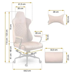 Sedia da ufficio ecopelle design moderno con ruote marrone Relaxpro
