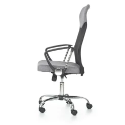 Sedia da ufficio regolabile in tessuto nero grigio Tweedy
