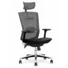 Sedia gaming con ruote regolabile in tessuto nero Torres