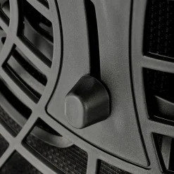Sedia gaming con ruote regolabile in tessuto nero Riccardi