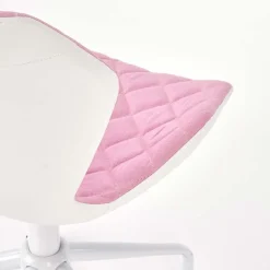 Sedia per scrivania ragazzi in tessuto ecopelle rosa bianco Bilbao
