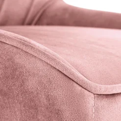 Sedia per scrivania ragazzi in velluto rosa Randy