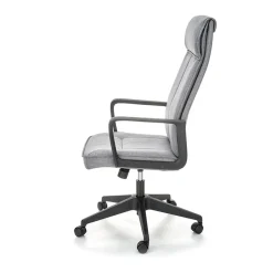 Sedia ufficio con ruote in tessuto grigio Caietana