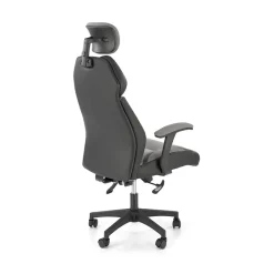 Sedia ufficio regolabile in tessuto ed ecopelle grigio nero Verissima