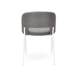 Set 2 sedie da pranzo in tessuto grigio Turbo