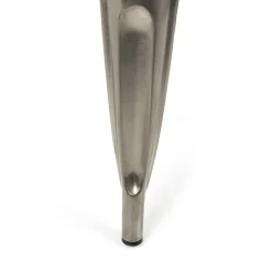 Set 2 sedie in metallo impilabili grigio laccato Lix