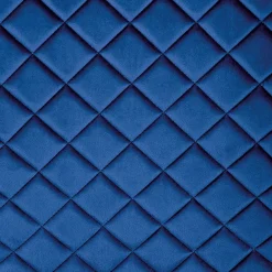 Set 2 sedie moderne imbottite in velluto blu acciaio nero Juliet