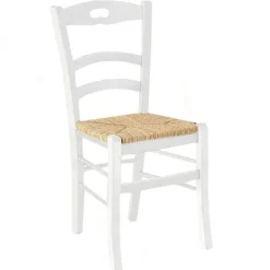 Set 2 sedie moderne in legno laccato bianco opaco Avalon Gihome®