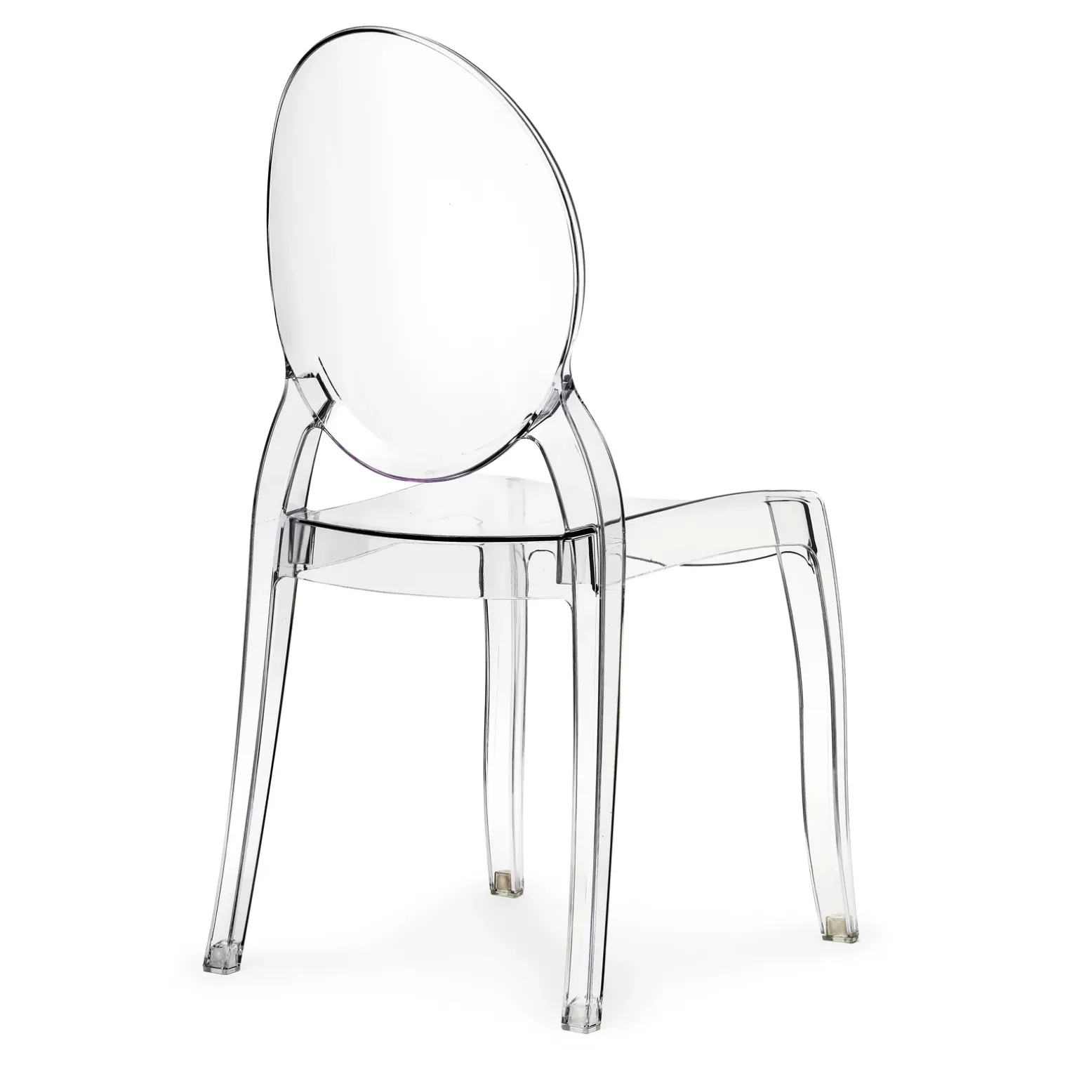 Set 6 sedie policarbonato trasparente impilabili Elisabeth Gihome®