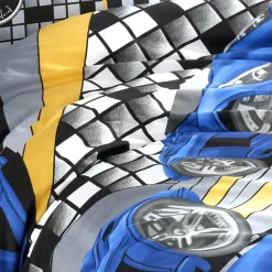 Set copripiumino bambino singolo e federa 140x200cm blu a fantasia Cars