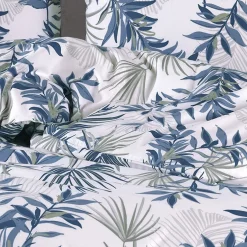 Set copripiumino singolo e federa 140x200cm verde blu Himba